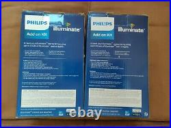 2 Boxes Philips LED Illuminate Add on Kit 25 Mini String Lights & Extender Cord