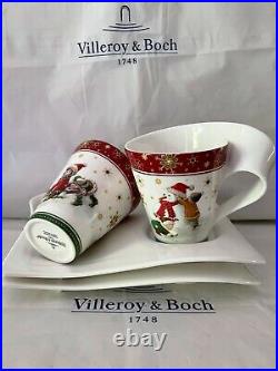 2 Villeroy & Boch New Wave Kaffe Christmas Weihnachten edition RARITAT