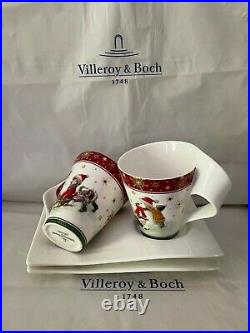 2 Villeroy & Boch New Wave Kaffe Christmas Weihnachten edition RARITAT