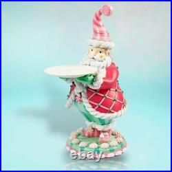 30 Candy Santa with Serving Plate Christmas Decor SHIPS WITHIN 15 DAYS