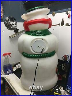 31 FROSTY SNOWMAN blow mold Christmas decoration colorful/colored lights