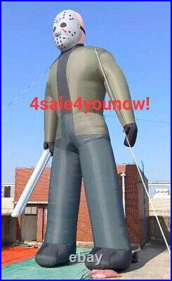 32' Foot Inflatable Jason Voorhees Friday The 13th New With Led Lights