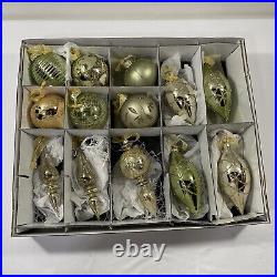 33 Pc FRONTGATE HOLIDAY COLLECTION CHRISTMAS ORNAMENTS Winter Nights Glass Balls