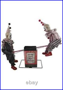 36 Inch See-Saw Clowns Animatronic Prop