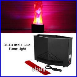 36 LED 3D Fake Flame Fire Light Red & Blue Xmas Stage DJ Atmosphere Party Decor