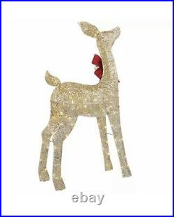37in (96cm) Indoor / Outdoor Christmas Reindeer Family Set of 3 with LED Lights