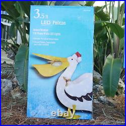 3.5 ft LED 105- Light Pelican Yard Sculpture Outdoor Christmas Decor Tropical