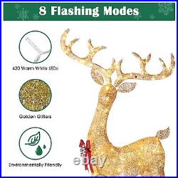 3 Piece 420 LED Lighted Christmas Deer Family Set Outdoor Yard Decor Holiday