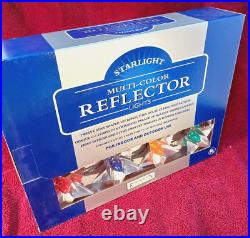 3x Boxes 25' String Of 12 STARLIGHT REFLECTOR 1950s Style Christmas Lights NEW
