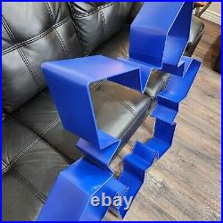 42 Tall Blue Metal Snowflake Cookie Cutter Christmas Winter Giant Wall Decor