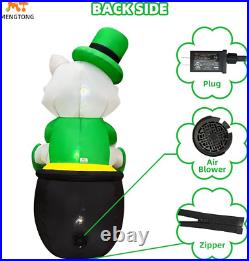 4FT St Patricks Day Inflatables Outdoor Blow up Yard Holiday Decor Decorations