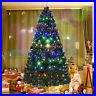 4_5_6_7ft_Pre_Lit_Fiber_Optic_Christmas_Tree_Led_Lights_Green_Decorations_Stand_01_aben