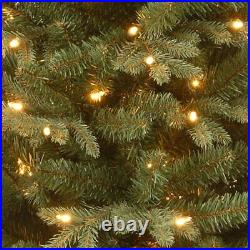 4' Christmas Tree Pre-Lit With 150 White Lights Burlap Base For Tabletop Porch