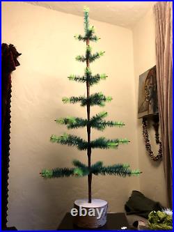4 Foot Goose Feather Tree Dresden Victorian Primitive Style Christmas Tree