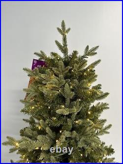 4 Foot Slim Style Artificial Christmas Tree 340 Radiant Micro LED Lights OPEN Ne