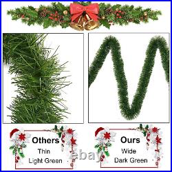 4 Pack 50 Feet Christmas Garland for Outdoor/Indoor Decoration, Soft Greenery