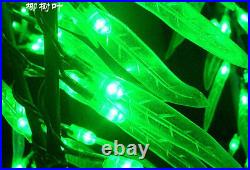 4ft LED Willow Tree Light Outdoor Christmas Light Green LEDs + Green Leaf IP65