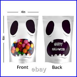 4x6in Glossy Mylar Stand Up Zip Lock Bag For Halloween Gift Candy Corn Packaging