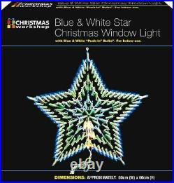 54cm Christmas 35 LED Star Silhouette Animated Outdoor Xmas Decoration Lights
