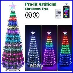5Ft Christmas Tree Decoration Light with 205 LED Bluetooth APP Remote Control