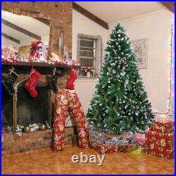 5/6/7FT Christmas Tree Artificial Holiday Faux-Pine Xmas PVC Trees Home With Stand