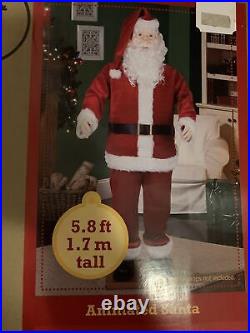 5.8 Foot Holiday Time Dancing Santa Claus Indoor Outdoor Christmas Prop Décor