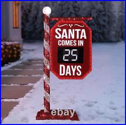 5 FT CHRISTMAS COUNTDOWN CLOCK OUTDOOR LED Lighted