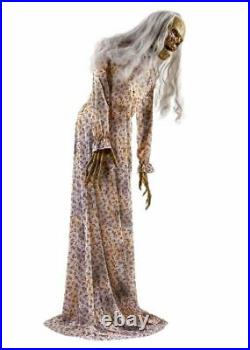 5 Ft Groaning Twitching Zombie Motion Activated Animatronic Halloween Decoration