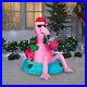 5_Ft_Tubing_Flamingo_LED_Christmas_Airblown_Inflatable_Boat_Florida_Tropical_01_rfv