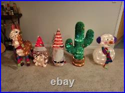 5 Outdoor Christmas Decorations Fun and Incandescent Snowman, Cactus