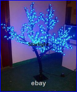 5ft LED Cherry Blossom Tree Outdoor Blue Tree Wedding Christmas Party 432 LEDs