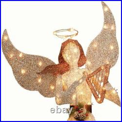 60 In Christmas Light Up Glitter Angel Outdoor Holiday Décor Xmas Decoration New