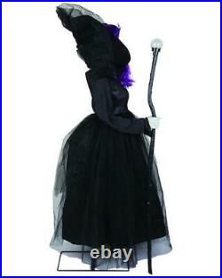 65 Animated Black Countess Sound Motion Activated Indoor Fun Halloween Decor