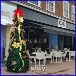 6Ft Prelit Christmas Tree with Lights, Artificial Christmas Tree Xmas Decoration