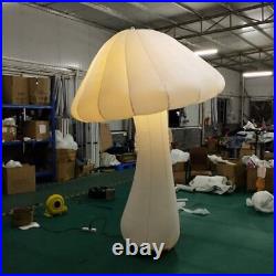 6-16FT Giant Inflatable Mushroom Decors With LED Lights For Theme Park Party Event