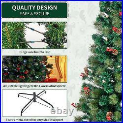 6.5FT 260 Branches Tips Christmas Tree LED Lights Colorful Indoor Outdoor Xmas