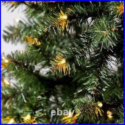6.5 ft Pre-Lit Madison Pine Artificial Christmas Tree, Clear Incandescent Lights
