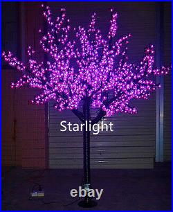 6.5ft Outdoor LED Christmas Light Cherry Blossom Tree Holiday Home Decor Pink