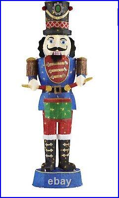 6 FT Nutcracker Soldier with Drums 160 LED Lights ChristmasNEW IN BOX