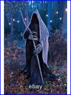 6 Foot Grim Reaper with Staff Yard Decoration