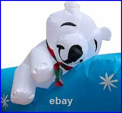 6-Foot Inflatable JOY Christmas Inflatable / W Reindeer, Penguin & Polar Bear