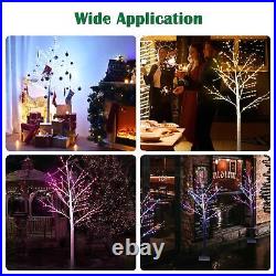 6 Ft Birch Tree Light 305 RGB LED Color Changing Home Christmas Decor 4 Pack