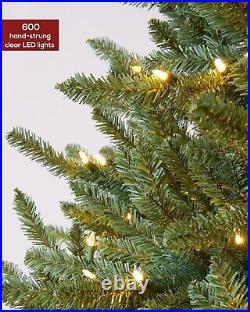 6 Ft Pre-Lit Premium Green Blue Fir Artificial Christmas Tree, Multi Color LEDs