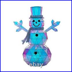 6' Pre-Lit LED Prismatic Snowman? Member's Mark Christmas Decor NIB