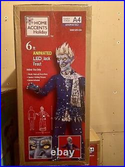 6 ft Animated LED Jack Frost Home Depot Christmas Animatronic In Hand Ships Fast
