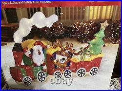 6ft Led tinsel train Home accents holiday Withbox Never Used Lights Up