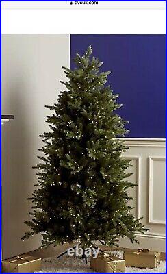6ft Santas Best Deluxe Pre-lit LED Natural Christmas Tree
