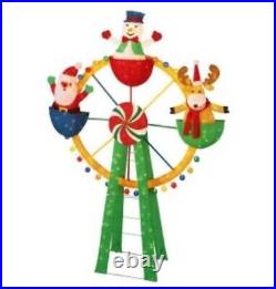 72 Tinsel Ferris Wheel Indoor / Outdoor Christmas Holiday Yard Decor