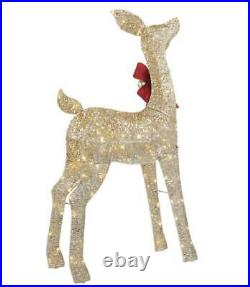 76 Inches (1.9m) Indoor / Outdoor Christmas Reindeer Family Set of 3 with 656 LEDs