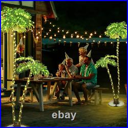 7FT LED Lighted Palm Tree with Color Changing Artificial Palm Tree Lights Remote